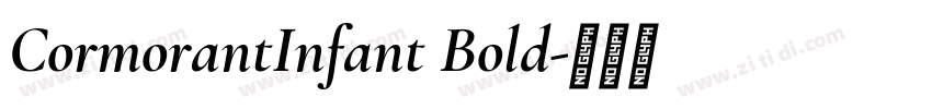 CormorantInfant Bold字体转换